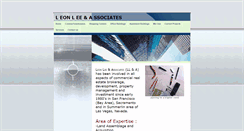 Desktop Screenshot of leonleeassociates.com